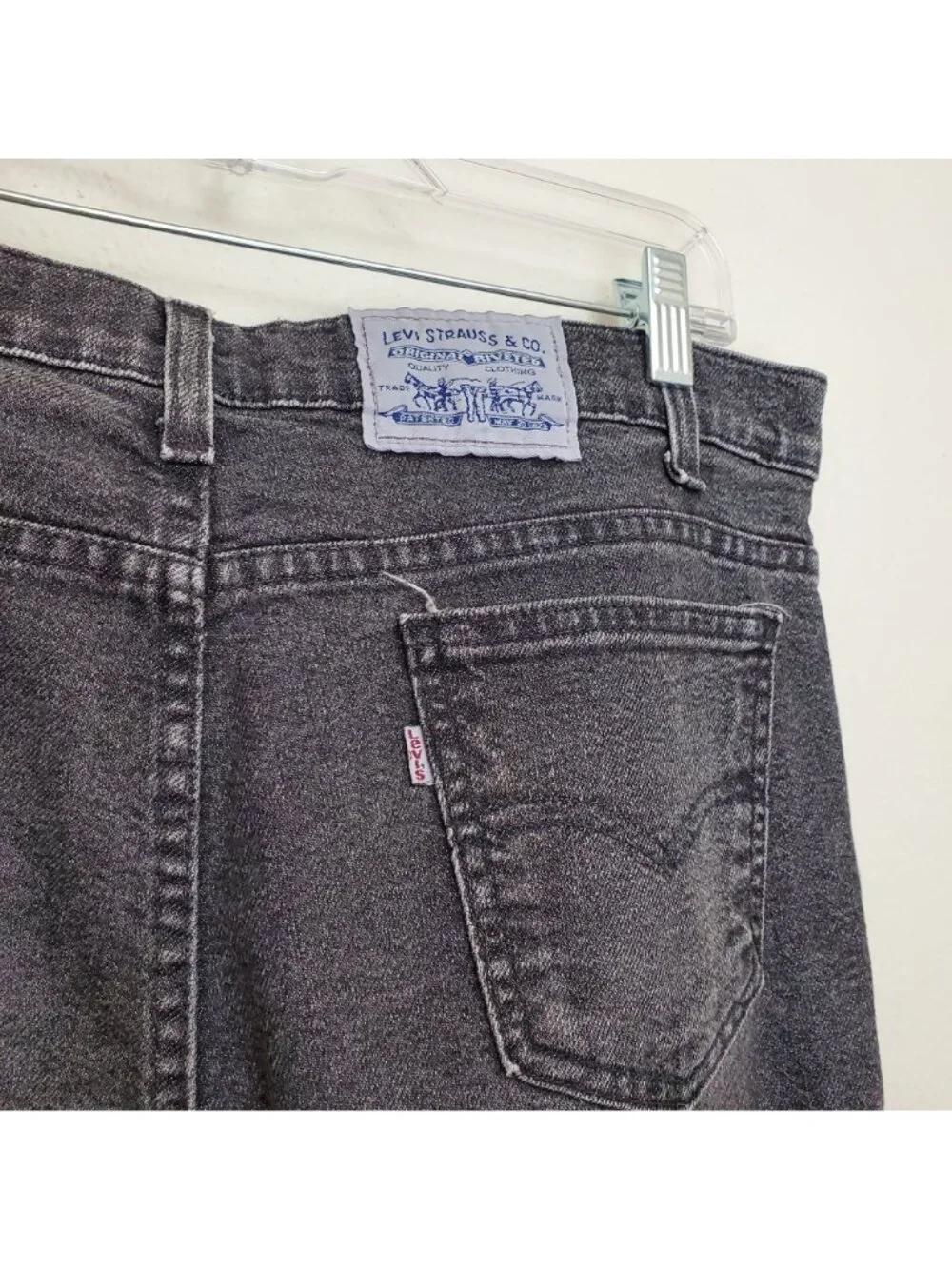 Levi's Flex Denim straight leg washed black jeans